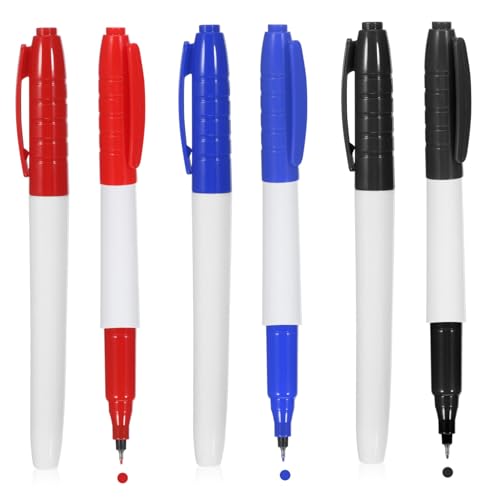 SOPOTUTU 6 Stück Teiliges Whiteboard Marker Abwischbare Spitze Wasserbasierte Dry Erase Stifte Blau Schwarz Rot Wiederverwendbar für Büro Schule und Kreatives Schreiben SOPOTUTU 6 Stück Teiliges Whiteboard Marker Abwischbare Spitze Wasserbasierte Dry Erase Stifte Blau Schwarz Rot Wiederverwendbar für Büro Schule und Kreatives Schreiben von SOPOTUTU