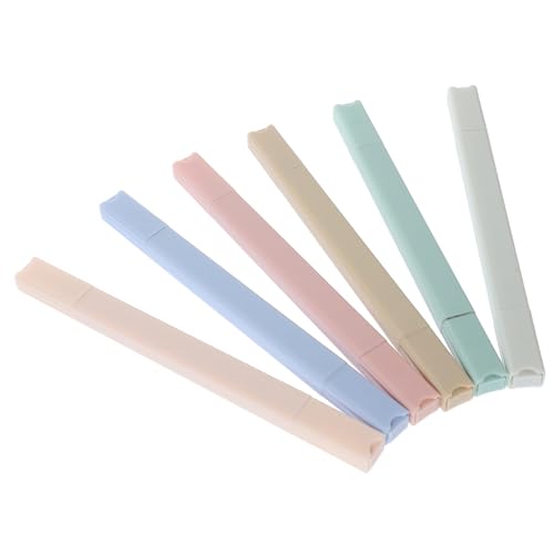 SOPOTUTU 6 Stück Textmarker Doppelspitze Bunt Kleine Highlighter Marker Stifte für Schule Studium Büro Plastikfrei Flüssig Langlebig zum Markieren und Hervorheben Wichtiger Notizen SOPOTUTU 6 Stück Textmarker Doppelspitze Bunt Kleine Highlighter Marker Stifte für Schule Studium Büro Plastikfrei Flüssig Langlebig zum Markieren und Hervorheben Wichtiger Notizen von SOPOTUTU