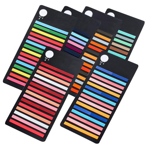 SOPOTUTU 6 Stück Wasserdichte Farbige Pet reading Stickers Ultradünne Feine Page Marker Tabs für Notizen Selbstklebend zum Annotieren Lesen und Fokusförderung bei Kindern SOPOTUTU 6 Stück Wasserdichte Farbige Pet reading Stickers Ultradünne Feine Page Marker Tabs für Notizen Selbstklebend zum Annotieren Lesen und Fokusförderung bei Kindern von SOPOTUTU