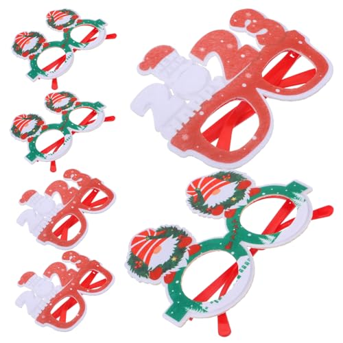 SOPOTUTU 6 Stück Weihnachtsbrillen Lustige Party Accessoires Karikatur Brillenrahmen für Dekoration Feiertagsfotos und Familienfeiern Einfache Handhabung Designs SOPOTUTU 6 Stück Weihnachtsbrillen Lustige Party Accessoires Karikatur Brillenrahmen für Dekoration Feiertagsfotos und Familienfeiern Einfache Handhabung Designs von SOPOTUTU