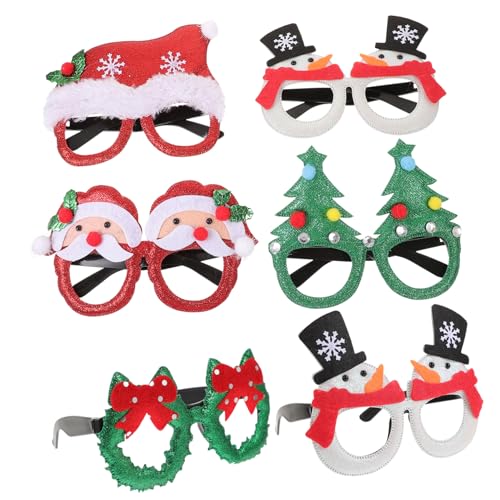 SOPOTUTU 6 Stück Weihnachtsbrillen Partyzubehör Für Weihnachtsbrillen Requisiten Weihnachtsparty Requisiten Weihnachtsbrillenrahmen Weihnachtsparty Zubehör SOPOTUTU 6 Stück Weihnachtsbrillen Partyzubehör Für Weihnachtsbrillen Requisiten Weihnachtsparty Requisiten Weihnachtsbrillenrahmen Weihnachtsparty Zubehör von SOPOTUTU