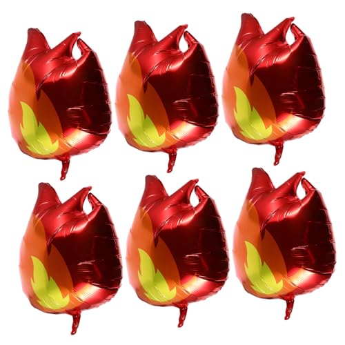 SOPOTUTU 6 Teiliges Flammenballon Set Sportfolie Flammenballonform Folienballons Zahlenflammen Thema Für Und Partydekoration Große Flammenballons Heißes LED Kit Lagerfeuerballon SOPOTUTU 6 Teiliges Flammenballon Set Sportfolie Flammenballonform Folienballons Zahlenflammen Thema Für Und Partydekoration Große Flammenballons Heißes LED Kit Lagerfeuerballon von SOPOTUTU