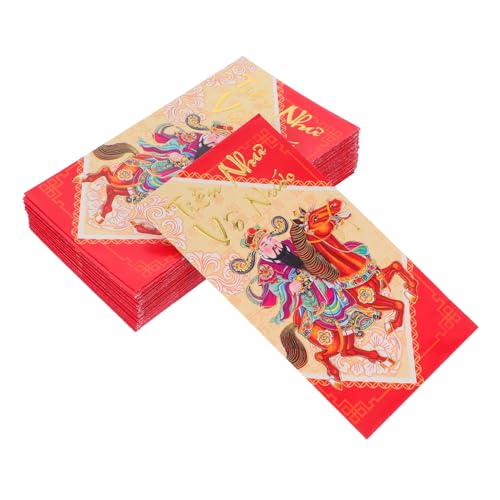 SOPOTUTU 60 Stück Asiatische Rote Umschläge Lunar Year Geldtaschen Vietnamesische Hong Bao Rote Umschläge Pferdejahr Glücksumschläge für Chinesisches Frühlingsfest SOPOTUTU 60 Stück Asiatische Rote Umschläge Lunar Year Geldtaschen Vietnamesische Hong Bao Rote Umschläge Pferdejahr Glücksumschläge für Chinesisches Frühlingsfest von SOPOTUTU