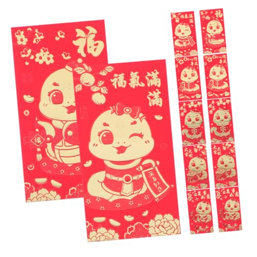 SOPOTUTU 60 Stück Chinesische Neujahr Umschläge Schlange Jahr Hongbao Geldumschläge mit Niedlichen Cartoon Schlangen für Frühlingsfest Deko für Geldgeschenke SOPOTUTU 60 Stück Chinesische Neujahr Umschläge Schlange Jahr Hongbao Geldumschläge mit Niedlichen Cartoon Schlangen für Frühlingsfest Deko für Geldgeschenke von SOPOTUTU