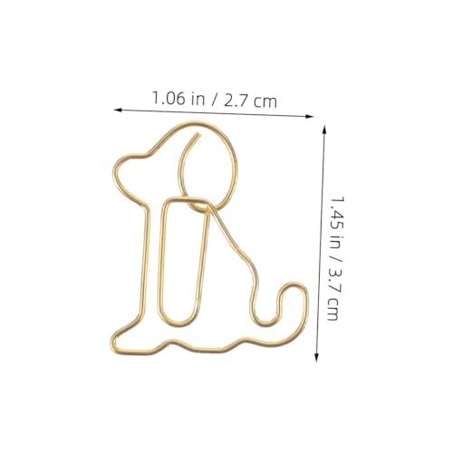 SOPOTUTU 60 Stück Kreative Büroklammern in Hund Form Niedliche Lesezeichen Glatte Oberfläche Praktische Büro und Schulklammern Einzigartige Sitzende Hund Design für Papierorganisation SOPOTUTU 60 Stück Kreative Büroklammern in Hund Form Niedliche Lesezeichen Glatte Oberfläche Praktische Büro und Schulklammern Einzigartige Sitzende Hund Design für Papierorganisation von SOPOTUTU