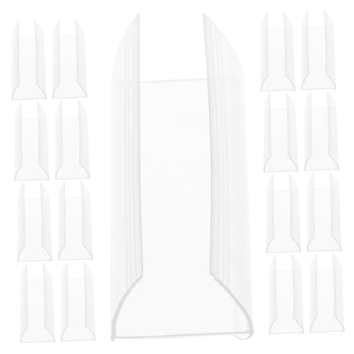 SOPOTUTU 60 Stück Preisleisten Clips Regaletikettenhalter Etikettenhalter Transparent Regaletikettenhalter Supermarkt Etikettenhalter Regalnummer Regaletiketten Einzelhandel Für von SOPOTUTU