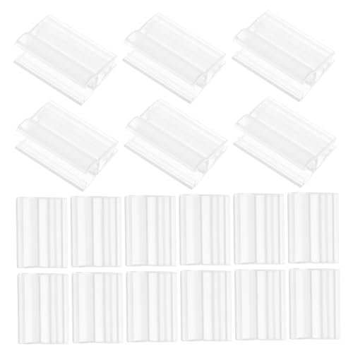 SOPOTUTU 60 Stück Preisschildhalter Plakatständer Gitterwandzubehör Schilderhalter-clip Rack-schilderhalter Zubehör Für Wandgitter Kleine Einzelhandelsschilder Transparent Pvc von SOPOTUTU