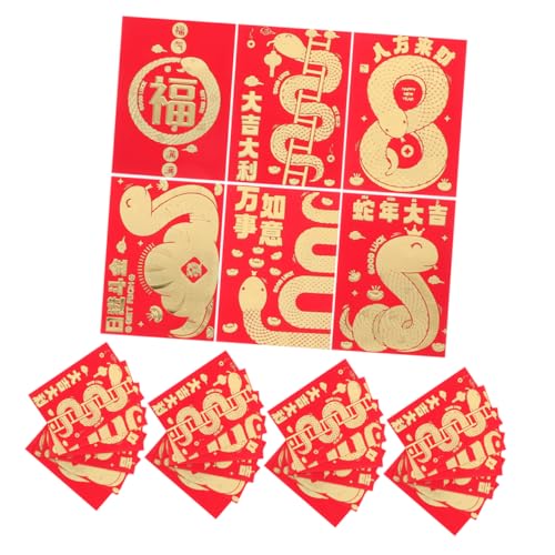 SOPOTUTU 60 Stück Rote Umschläge für Chinesische Neujahr Dekorative Geldumschläge im Design Schlange für Hochzeiten und Vielseitige Kleine Umschläge für Geldgeschenke SOPOTUTU 60 Stück Rote Umschläge für Chinesische Neujahr Dekorative Geldumschläge im Design Schlange für Hochzeiten und Vielseitige Kleine Umschläge für Geldgeschenke von SOPOTUTU