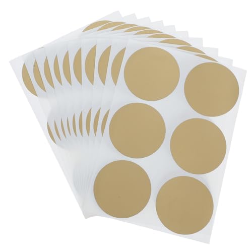 SOPOTUTU 60 Stück Runde Rubbelaufkleber für Diy Rubbellose und Partybedarf Selbstklebende Goldene Scratch Off Sticker für Kreative Überraschungen für und Spiele SOPOTUTU 60 Stück Runde Rubbelaufkleber für Diy Rubbellose und Partybedarf Selbstklebende Goldene Scratch Off Sticker für Kreative Überraschungen für und Spiele von SOPOTUTU