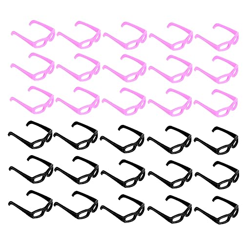 SOPOTUTU 60 Stück Sonnenbrillen Requisiten Realistisch Puppe Mini Gläser Sonnenbrille Ornament Verkleide Dich Brille Plastik von SOPOTUTU