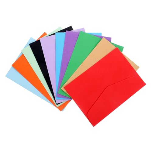 SOPOTUTU 60 Stück Teiliges Kleine Bunte Umschläge Vielseitig Einsetzbar als Geldumschläge Einladungshüllen Kartenrohlinge Praktisch für Aufbewahrung und Versand von SOPOTUTU