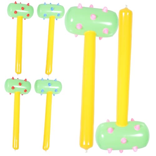 SOPOTUTU 6Stücke Teiliges Aufblasbares Kinderhammer Aus PVC Bunt Leicht Und Langlebig Für Jungen Und Kreative Spielstunden Und Outdoor Aktivitäten von SOPOTUTU