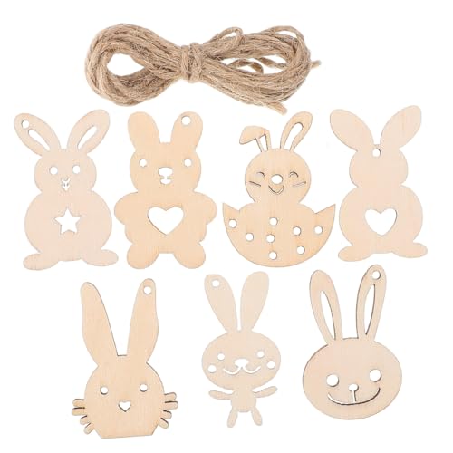 SOPOTUTU 7 Stück Teiliges Diy Holz Osterhasen Anhänger zum Bemalen Handgefertigte Deko für Kreative Ostern Bastelprojekte Sicheres Holz für Partydekoration für Zuhause SOPOTUTU 7 Stück Teiliges Diy Holz Osterhasen Anhänger zum Bemalen Handgefertigte Deko für Kreative Ostern Bastelprojekte Sicheres Holz für Partydekoration für Zuhause von SOPOTUTU
