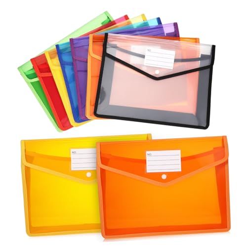 SOPOTUTU 7 Stück Teiliges Dokumententaschen Transparent mit Druckknopfverschluss Erweiterbar mit Etikettentasche Farbige Organizer für Büro und Zuhause Langlebige PP Sichtmappen SOPOTUTU 7 Stück Teiliges Dokumententaschen Transparent mit Druckknopfverschluss Erweiterbar mit Etikettentasche Farbige Organizer für Büro und Zuhause Langlebige PP Sichtmappen von SOPOTUTU
