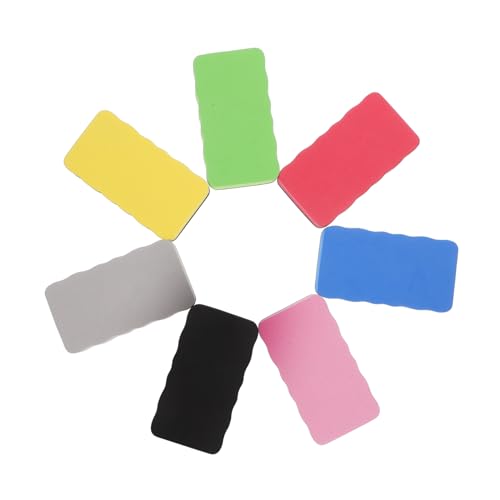 SOPOTUTU 7 Stück Tragbare Whiteboard-löscher Trocken Abwischbarer Radiergummi Radiergummis Zum Trockenlöschen Whiteboard-radierer Radiergummis Für Weiße Tafeln Büro-trockenlöscher Eva von SOPOTUTU