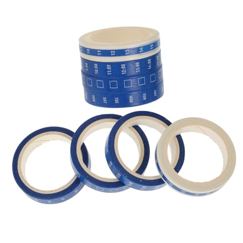 SOPOTUTU 8 Rollen Zeitplan Washi Tape Wiederablösbar ohne Rückstände für Scrapbooking DIY Kalender Wochenplan Zeitmanagement Sticker Kreative Büro und Schuldekoration von SOPOTUTU
