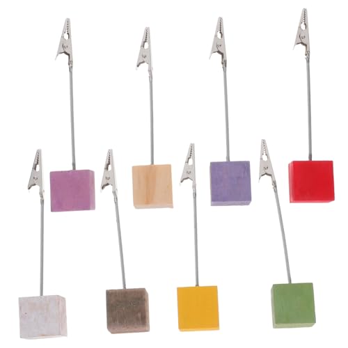 SOPOTUTU 8 Stück Teiliges Memo Clip mit Kiefernholz Basis Notizenhalter und Fotoklammer Edelstahlclip Bunte Farbauswahl für Schreibtisch Büro und Zuhause Zufällige Farbe SOPOTUTU 8 Stück Teiliges Memo Clip mit Kiefernholz Basis Notizenhalter und Fotoklammer Edelstahlclip Bunte Farbauswahl für Schreibtisch Büro und Zuhause Zufällige Farbe von SOPOTUTU