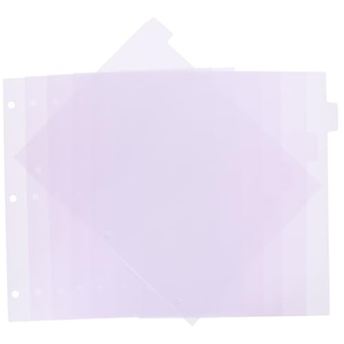 SOPOTUTU 8 Stück Teiliges PP Ordnertrennblätter mit Löchern Abnehmbare Notizbuch und Journal Register Weiche Pastellfarbe Praktische Index und Seitentrenner für Büro und Schule von SOPOTUTU