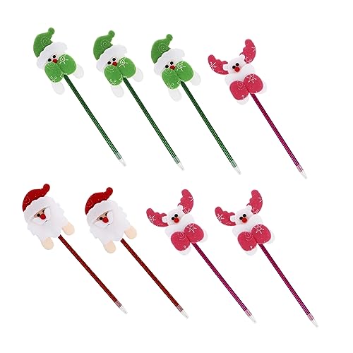 SOPOTUTU 8 Stück Weihnachtsstift schöne Schreibstifte Stift für Festival Weihnachten mehrfarbiger Stift funkelnde Stifte kreative Kugelschreiber Stift für Studenten Stifthalter Kunststoff SOPOTUTU 8 Stück Weihnachtsstift schöne Schreibstifte Stift für Festival Weihnachten mehrfarbiger Stift funkelnde Stifte kreative Kugelschreiber Stift für Studenten Stifthalter Kunststoff von SOPOTUTU