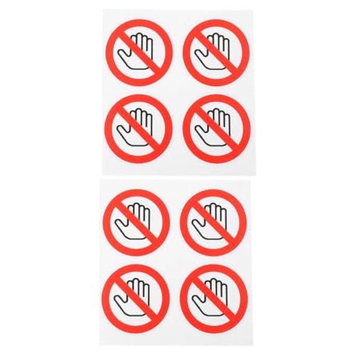SOPOTUTU 8pcs Berühren Keine Warnaufkleber - Für Maschinenkleberabziehbilder SOPOTUTU 8pcs Berühren Keine Warnaufkleber - Für Maschinenkleberabziehbilder von SOPOTUTU