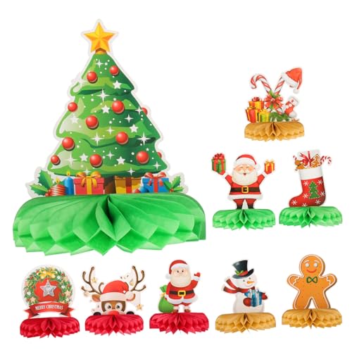 SOPOTUTU 9 Stück Teiliges Weihnachts Honigwaben Deko Einfache Montage Festliche Tischdekoration für Weihnachtsfeiern Detailreiche Muster Vielseitig Einsetzbar als Party und Fotorequisite SOPOTUTU 9 Stück Teiliges Weihnachts Honigwaben Deko Einfache Montage Festliche Tischdekoration für Weihnachtsfeiern Detailreiche Muster Vielseitig Einsetzbar als Party und Fotorequisite von SOPOTUTU