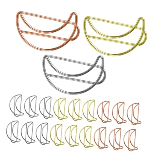 SOPOTUTU 90 Stück Teiliges Mondförmige Metall Bookmark Clips Dekorative Büroklammern Glatte Oberfläche Zu Papier Für Büro Schule Zuhause Dokumentenorganisation SOPOTUTU 90 Stück Teiliges Mondförmige Metall Bookmark Clips Dekorative Büroklammern Glatte Oberfläche Zu Papier Für Büro Schule Zuhause Dokumentenorganisation von SOPOTUTU