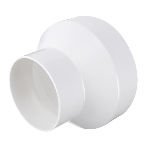 SOPOTUTU Abs Lüftungsrohr Reduzieradapter Robustes Ducting Reducer Verbinder für Abluftrohr Widerstandsfähiger Duct Adapter für Badezimmer und Küchenlüftungssysteme von SOPOTUTU