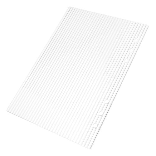 SOPOTUTU Acryl Notizbuch Umschlag Ringordner Ring Hülle für Budget Planner Transparente Akrylschale für Schreibtischbedarf und Home Office von SOPOTUTU