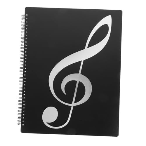 SOPOTUTU Blatt Ordner Musik Musikunterlagen-Organizer Klaviernoten-Organizer Papier-Organizer-Ordner Dokumentordner Organizer zur Aufbewahrung von Bürodokumenten Büro-Aktentasche pp Black von SOPOTUTU