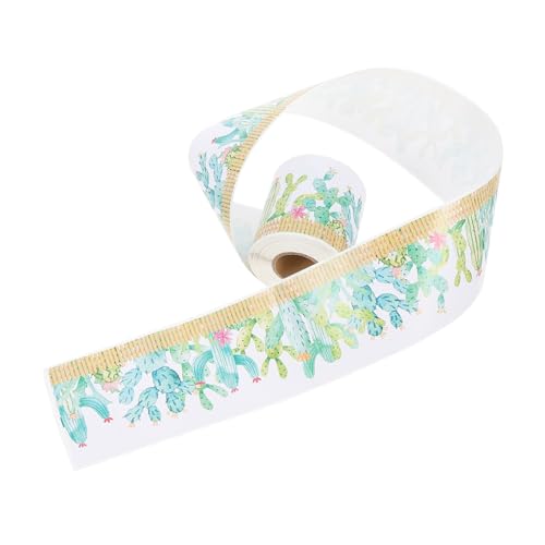 SOPOTUTU Bulletin Board Border Sticker Kaktus Muster Schwarze Tafel Dekoration Selbstklebender Randaufkleber für Klassenzimmer Party deko Kindergarten und Pinnwandgestaltung von SOPOTUTU