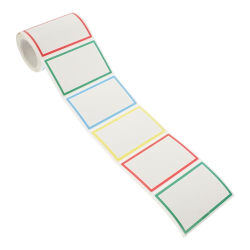 SOPOTUTU Bunte Namensaufkleber pro Selbstklebende Klassifikationsetiketten für Haushalt und Büro Vielseitig Beschriftbare Markierungsaufkleber für Ordnung und Organisation von SOPOTUTU
