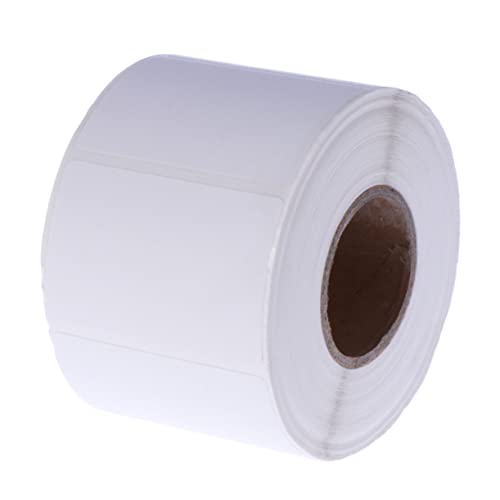 SOPOTUTU Bunte Thermopapieretiketten Selbstklebende Blankoaufkleber für Büro Küche und Milchtee Shop Weiß von SOPOTUTU