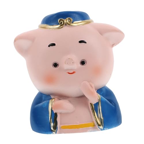 SOPOTUTU Charaktermodell „ to The West“. Schweinchenstatue Für Den Innenbereich Pigsy-figuren Dekoratives Pigsy-modell Schweinchenschmuck Pigsy-modelle Tischstatue Pigsy Harz von SOPOTUTU