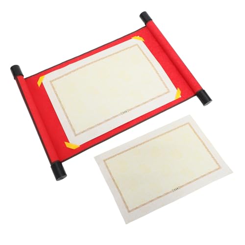 SOPOTUTU Chinesische Kalligraphie Papierrolle Rote Doppelachse Multifunktionale Leere Schriftrolle Geeignet für Pinselmalerei Schreibkunst Robuste Textur Gute Saugfähigkeit Wanddekoration SOPOTUTU Chinesische Kalligraphie Papierrolle Rote Doppelachse Multifunktionale Leere Schriftrolle Geeignet für Pinselmalerei Schreibkunst Robuste Textur Gute Saugfähigkeit Wanddekoration von SOPOTUTU