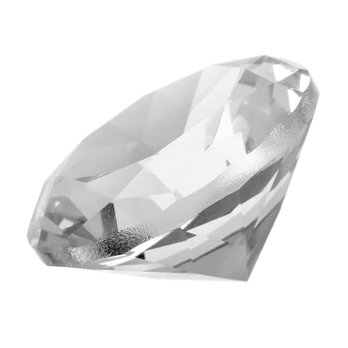 SOPOTUTU Diamantspielzeug Künstlich Für Diamanten Funkeln Dekorationen Geformt Gefälscht Hochzeit Geburtstag Groß Diamant-briefbeschwerer Kristall Transparent von SOPOTUTU