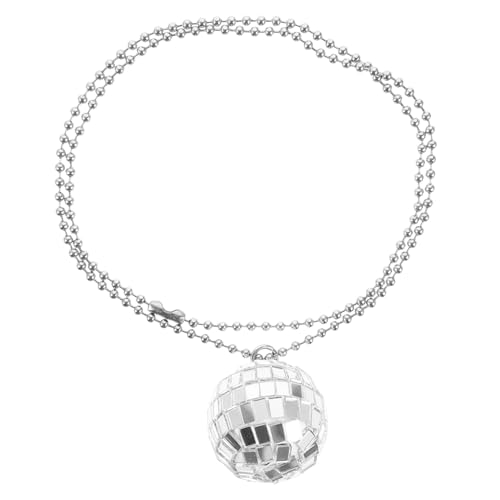 SOPOTUTU Disco Ball Halskette Glänzende Party Dekoration für Halloween Disco und Nachtleben Stylisches Accessoire für Unvergessliche Anlässe für Familie und Freunde SOPOTUTU Disco Ball Halskette Glänzende Party Dekoration für Halloween Disco und Nachtleben Stylisches Accessoire für Unvergessliche Anlässe für Familie und Freunde von SOPOTUTU