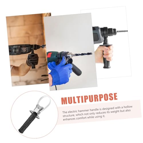 SOPOTUTU Elektrischer Hammer Frontgriff Ersatzgriff für Schlagbohrmaschine Hohler Leichter Aluminiumgriff Ergonomisch Komfortabel Langlebig Passend für Bohrhammer und Winkelschleifer von SOPOTUTU