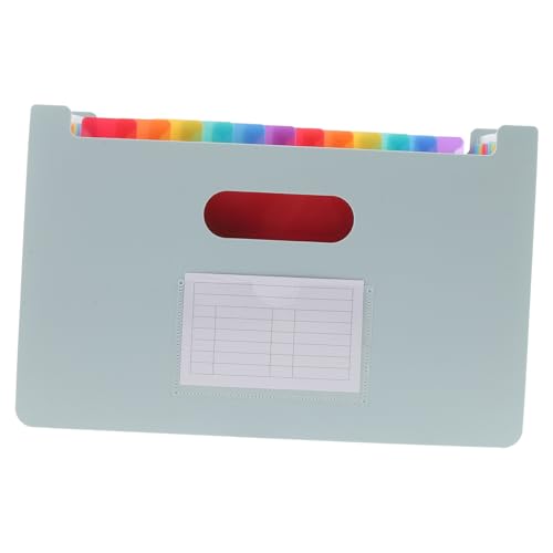 SOPOTUTU Erweiterbare Fächermappe mit Multi Layer Design Leichter Tragbarer PP Aktenordner für Büro und Schule Großer Kapazität Dokumenten Organizer in Rauchblau ohne Deckel SOPOTUTU Erweiterbare Fächermappe mit Multi Layer Design Leichter Tragbarer PP Aktenordner für Büro und Schule Großer Kapazität Dokumenten Organizer in Rauchblau ohne Deckel von SOPOTUTU