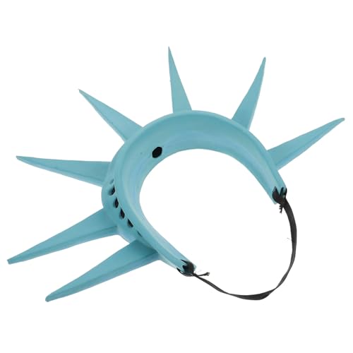 SOPOTUTU Freiheitsstatue Stirnband und Fackel Leichtes Kostümzubehör für Damen Verstellbares Haarreif partyaccessoire für Patriotische Feiertage und Halloween kostüme von SOPOTUTU
