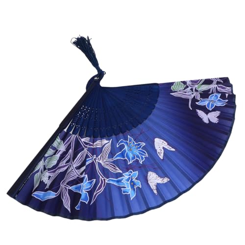 SOPOTUTU Handfächer mit Floralen Mustern Chinesischer Faltfächer für Dekoration und Tanz Tragbar Elegant mit Quasten für Hochzeiten und Sommeranlässe SOPOTUTU Handfächer mit Floralen Mustern Chinesischer Faltfächer für Dekoration und Tanz Tragbar Elegant mit Quasten für Hochzeiten und Sommeranlässe von SOPOTUTU