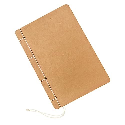 SOPOTUTU Handgefertigtes Notizbuch Vintage Kraftpapier Blanko DIY Skizzenbuch Retro Tagebuch Memo Pad für Schule Büro mit Weißem Holzfreiem Papier SOPOTUTU Handgefertigtes Notizbuch Vintage Kraftpapier Blanko DIY Skizzenbuch Retro Tagebuch Memo Pad für Schule Büro mit Weißem Holzfreiem Papier von SOPOTUTU