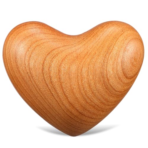 SOPOTUTU Holz Herz Dekoration Handgefertigtes Natürliches Holzherz Als Stressabbau-Spielzeug Für Freunde Und Familie Kreative Wohnaccessoires von SOPOTUTU