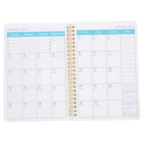 SOPOTUTU Kalenderbuch mit Metallspiralbindung Tragbarer Tagesplaner für Frauen Büro Notizbuch zur und Aufgabenorganisation Handliches Wochen und Monatsplaner Notizheft SOPOTUTU Kalenderbuch mit Metallspiralbindung Tragbarer Tagesplaner für Frauen Büro Notizbuch zur und Aufgabenorganisation Handliches Wochen und Monatsplaner Notizheft von SOPOTUTU