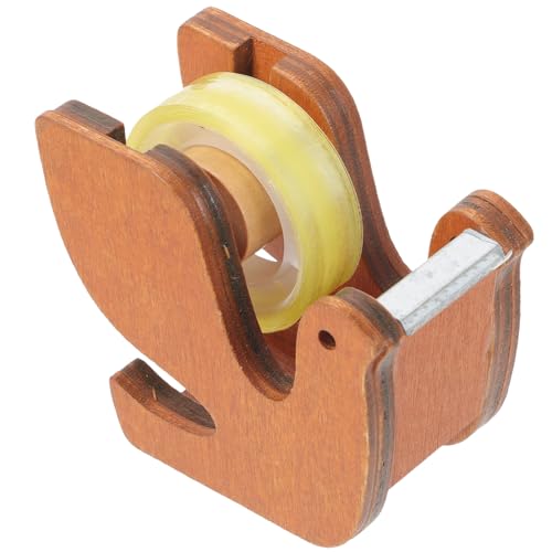 SOPOTUTU Klebebandabroller aus Holz Niedlicher Tauben Design Tischabroller für Klebeband Geeignet für Büro und Zuhause für Verschiedene Klebebandtypen Wie Washi und Doppelseitiges von SOPOTUTU