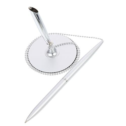 SOPOTUTU Kugelschreiber Kette Edelstahl Tischfester Multifunktions Stift mit Vertikalem Design Glattes Schreiben Langlebiges Metallgehäuse für Büro Hotel und Gästebuchsignatur SOPOTUTU Kugelschreiber Kette Edelstahl Tischfester Multifunktions Stift mit Vertikalem Design Glattes Schreiben Langlebiges Metallgehäuse für Büro Hotel und Gästebuchsignatur von SOPOTUTU