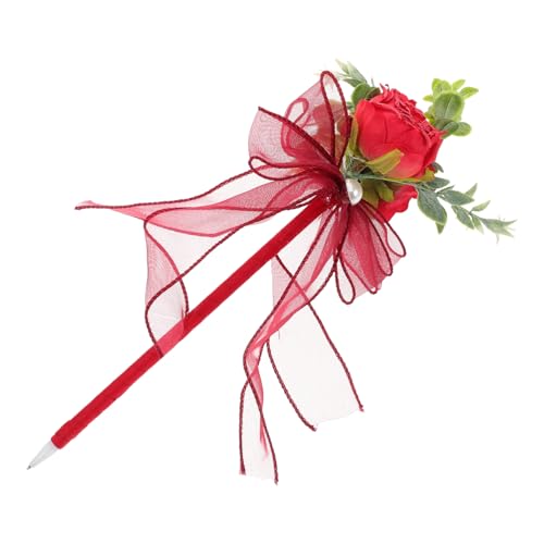 SOPOTUTU Kugelschreiber Mit Rosenimitat Rosenstifte Kugelschreiber Mit Blumenmuster Blumenstift Dekorative Stifte Valentinsblumen-kugelschreiber Künstliche Rosen-schreibstifte Stoff Rot SOPOTUTU Kugelschreiber Mit Rosenimitat Rosenstifte Kugelschreiber Mit Blumenmuster Blumenstift Dekorative Stifte Valentinsblumen-kugelschreiber Künstliche Rosen-schreibstifte Stoff Rot von SOPOTUTU