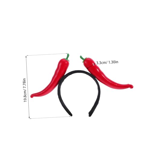 SOPOTUTU Lustiger Chili kopfschmuck Rote Paprika Haarreif Karneval Fasching Party Kostüm Zubehör für Erwachsene Festliche Mottopartys Halloween Head Boppers SOPOTUTU Lustiger Chili kopfschmuck Rote Paprika Haarreif Karneval Fasching Party Kostüm Zubehör für Erwachsene Festliche Mottopartys Halloween Head Boppers von SOPOTUTU