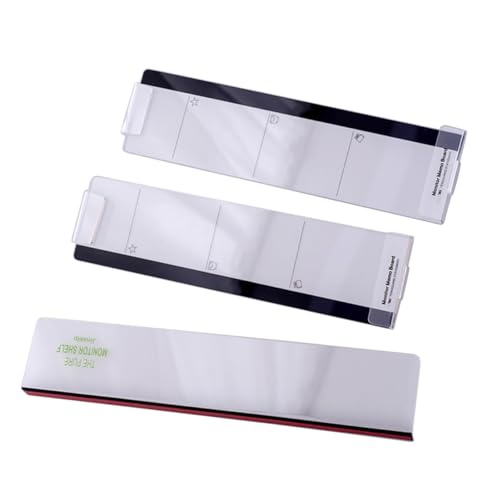 SOPOTUTU Memo Board für Computer Monitor Seitenpanel Teiliges Transparente Haftnotiztafel Selbstklebend Schlankes Design für Büro Nachrichten und Praktische Nutzung Am Bildschirmrand von SOPOTUTU
