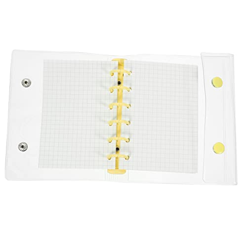 SOPOTUTU Mini Notizbuch Transparent mit Schnallenverschluss Kreatives Tagebuch für Notizen Skizzen Diy Projekte Leicht und Tragbar für Schule Büro Reisen von SOPOTUTU