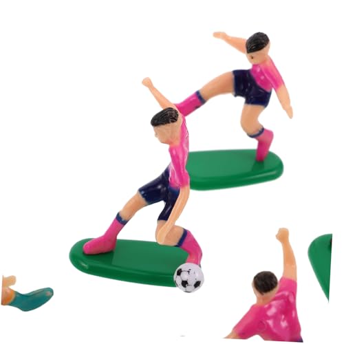 SOPOTUTU Miniatur Fußballtrophäe für Puppenhaus Plastischer Fußballspieler mit Netz Dekoratives Mini Fußballornament für Fußballtorten und Geburtstagsdeko Kompakt und SOPOTUTU Miniatur Fußballtrophäe für Puppenhaus Plastischer Fußballspieler mit Netz Dekoratives Mini Fußballornament für Fußballtorten und Geburtstagsdeko Kompakt und von SOPOTUTU